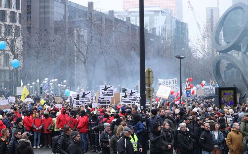 Održani protesti u Briselu: Pogledajte kako je bilo
